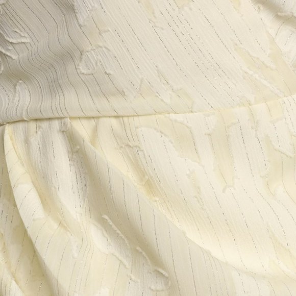 Ivory Floral Long Sleeve Mini Dress - Picture 3 of 3